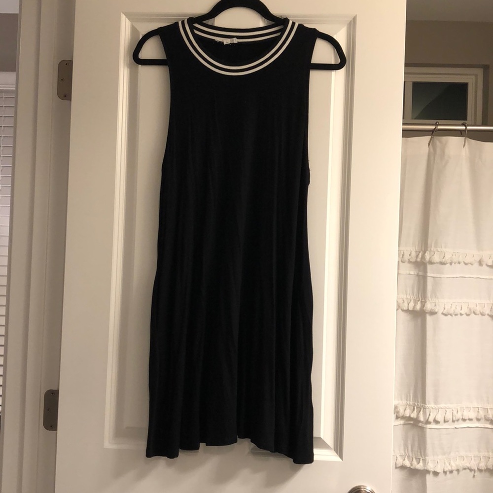 Black Swing Dress w/ Athletic Flare